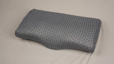 AGEasy Cervical Pillow Memory Foam Solid Orthopaedic Pillow Cervical Pillow(Grey)