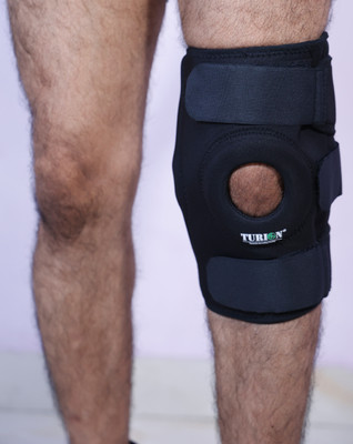 Turion Functional Knee Support With Hing Knee Support(Black)