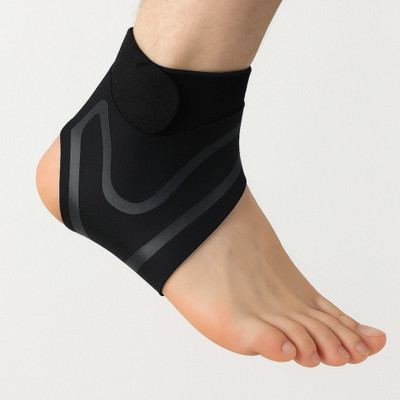 HomeHunt Ankle Support Brace,Compression Sleeve for Sprain,Sports & Workout Right Leg-L Ankle Support(Black)