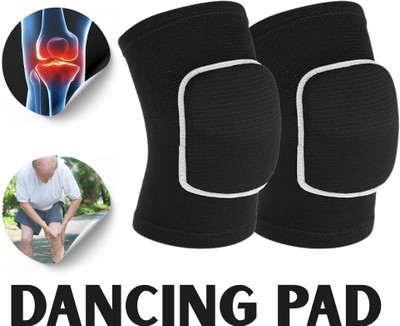 meetanshcollection Lightweight Knee Support Pads for Rhythmic Movement Knee Support(Black)
