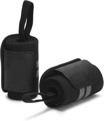 KAMPALA 12232 Wrist Support Band with Thumb Loop for Gym, Weight Lifting(1 Pair) Wrist Support(Multicolor)