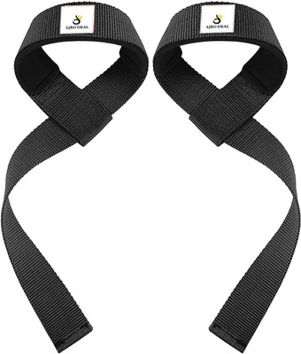 AJRO DEAL Weight Lifting Straps Wrist Bands Gym for Men Hand Band Wrist Support(Black)