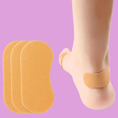 FlyTouch Heel Cushion Pads Heel Grips Insert Cushion Heel Grips Thick Stickers A Heel Support(Beige)