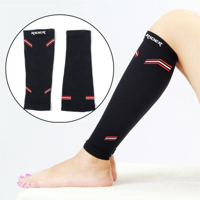 Just Rider Calf Socks/Support for Athletic & Other Sports Activities Knee Support(Black)