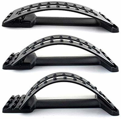 FITRONYX Adjustable Magic Back Pain Relief Lumbar Region Support with Cushion Removable Back / Lumbar Support(Black)
