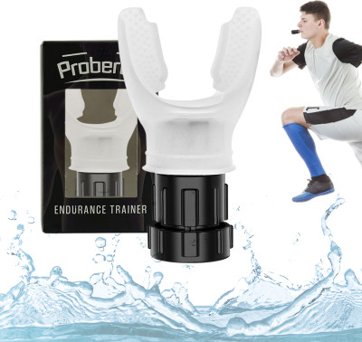 PROBEROS Respiratory Trainer Inhale Exhale Respiratory Adjustable Breathing Trainer Supporter(Black, White)
