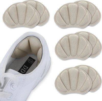 BEYKURY B- 8Pcs Heel Liner Cushions Insoles Grip Pads Heeled Silicone Inserts Stickers Insole(Multicolor)