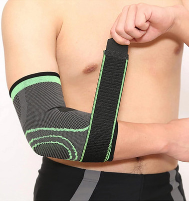 DreamPalace India Elbow Support/Elbow Guard/Elbow Protection With Strap Elbow Support(Green)