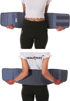 healntrust abdominal Belt after delivery post pregnancy belt for tummy reduction Back / Lumbar Support(Grey)