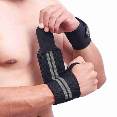 Njeru Wrist Supporter for Gym, Wrist Wrap, Hand Band with Adjustable Strap(Grey) Wrist Support(Multicolor)
