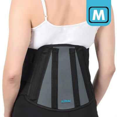 Aurum Elastic Contoured LS Classic Belt For Lower Back Pain Relief, Unisex, L Size Back / Lumbar Support(Black)