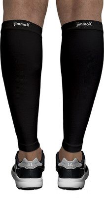 Jimmox Calf Compression Sleeves Shin Splint Support Calf Pain Relief Knee Support(Black)