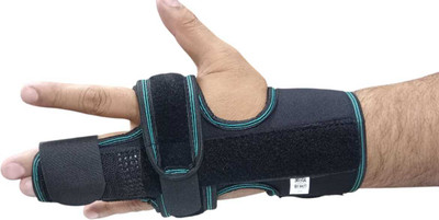 BRIJJ HELTH CARE Boxer Fits Both Hands, Fits Left or Right Finger Support Splints (Black) Finger Support(Black)