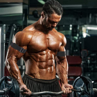GymWar Restriction Bands (BFR) for Arms Occlusion Training, Gym & Workout Arm Support