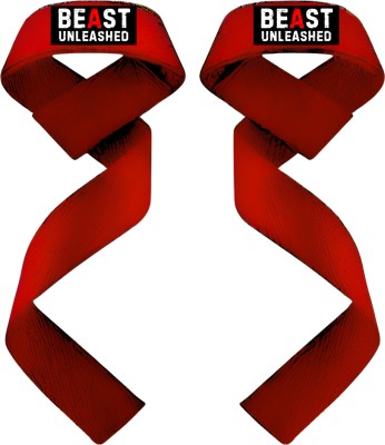 Muscleape Fiery Red Super Strong Lifting Straps Wrist Support