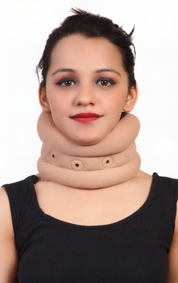 ORANCLE Premium Unisex Adjustable Soft Cervical Collar for Support & Pain in Neck BEIGE Neck Support(Beige)