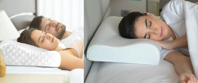 PRATIK MARKETING Memory Foam Floral Sleeping Pillow Pack of 269(White)