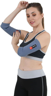 BE SAFE Forever Sports Elbow Support Sleeves/Band ,Pair, Grey, XL Elbow Support(Grey)