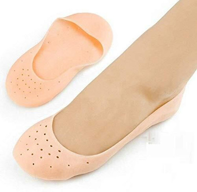 SIXTHOME Anti Heel Crack Full Silicone Foot Protector Moisturizing Socks Heel Support(Multicolor)