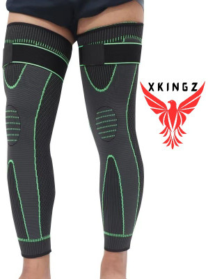 X K I N G Z Nylon Compression knee and calf sleeve cap support for men and women Knee Support(Multicolor)