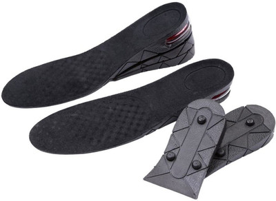 ZehrVibe Height Increasing insoles for Men and Women with air pad 7cm adjustable Ankle Support(Red)