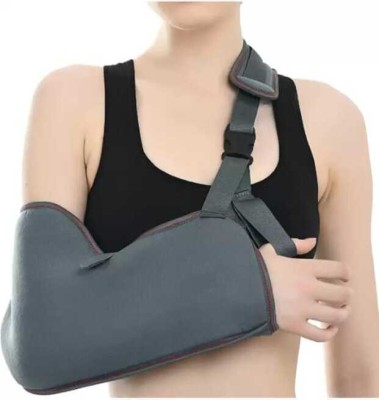 BRIJJ HELTH CARE Arm Sling Pouch Comfortable for Shoulder & Arm| Breathable | fractured arm Hand Support(Grey)