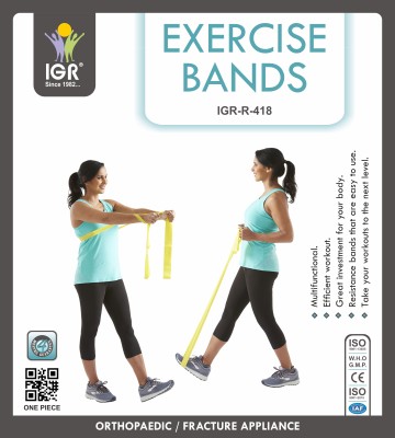 IGR exercise band loop | resistance loop | hand exercise | Resistance Band(Yellow, Pack of 1)