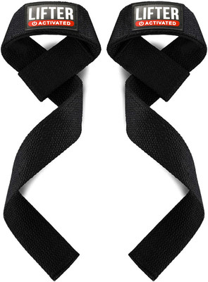 EasyHealth Gym Weightlifting straps Deadlift Straps gym accessories for men wrist straps Wrist Support(Black)