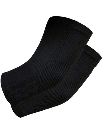 BALARKAA N-(pack of 2) Elbow Brace Compression Tendonitis, Tennis Elbow54 Knee Support(Black)