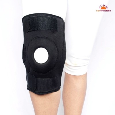 sun orthotech Polycentric Hinged Knee Brace Knee Support(Black)