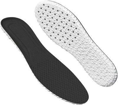HARVA Memory Foam Cushion Soft Insoles for Foot Pain 1 Pair Pad (43-45) Shoe Insole(Black)