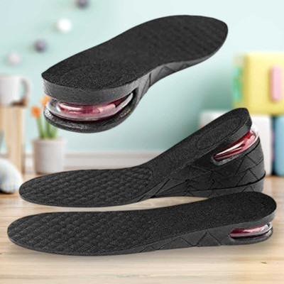 asija makeovers Height Increase Insole 3-Layer Shoe Lifts Elevator Shoes Insole Ankle Support(Black)
