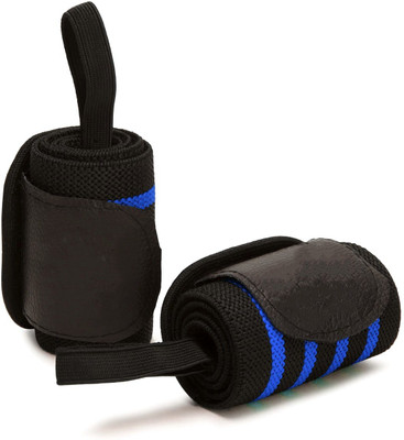 HRT 13324 Wrist Support Band with Thumb Loop for Gym, Weight Lifting (1 Pair) Wrist Support