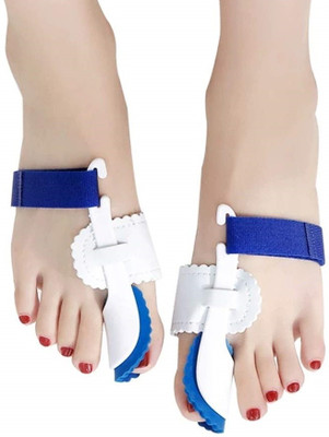 AlexVyan 1 Pair Bunion Splint Hallux Valgus Corrector, Big Toe Joint Adjustable Splints(Blue, White)