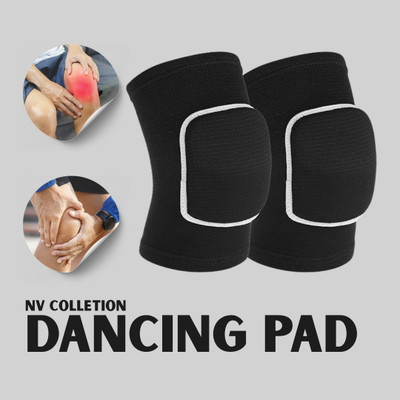 NV COLLECTION StageWhisper Knee Cushions for Silent Movement Knee Support(Black)