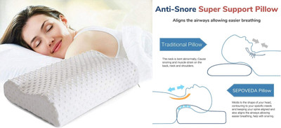 PRATIK MARKETING Memory Foam Birds Sleeping Pillow Pack of 21(White)