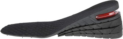 flea Height Increase Shoe Insole, Unisex 4-layer heel shoe Insole N.91 Foot Support(Black)