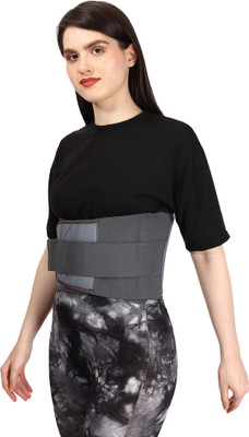 BALARKA LSS--ABS-Waist Belt for Men/Women Back Pain Relief, Back / Lumbar Support-162 Abdominal Belt(Grey)