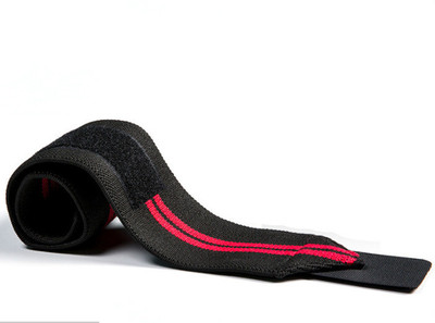 DreamPalace India Wrist Wrap Weightlifting, Powerlifting with Thumb Loop strap Wrist Support(Red)