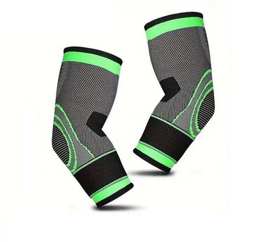 GymWar Fitness Elbow Brace Compression Support Sleeve for Arthritis Elbow Support(Green)