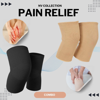 CTC CREATION Knee Cap Twin Support Set Black&Brown Ortho Knee Support