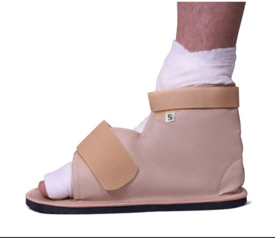 VKOSFIT Cast Shoe for foot Plaster & Orthopedic ankle support Cover adjustable Ankle Support(Black)
