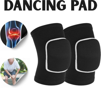 CTC CREATION PowerLine Dance Knee Gear with Minimal Bulk Knee Support(Black)