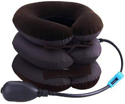 Rexmon Cervical Neck Traction Massager Neck Pain Support Neck Pillow Cervical Pillow(Brown)