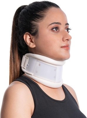Wonder Care Cervical Collar Neck Support Brace Adjustable Height Neck Support(White)
