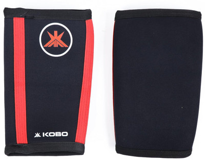 KOBO 7 mm Power Weight Lifting Elbow Sleeves/Elbow Wraps Bandages (Pair) Elbow Support(Black)