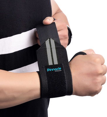 pinnacle orthocare Pinnacle Wrist Support with Thumb Loop for Men & Women | Wrist Support(Black, Grey)