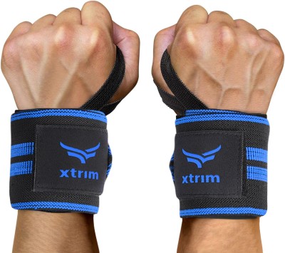 Xtrim Wrist Band for Men & Women, Wrist Wrap for Gym, Muscle Relaxation Gym Accessory, Wrist Support(Blue)