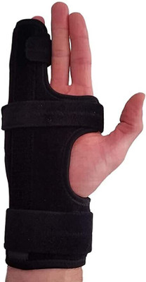 Soulvinee Metacarpal Boxer Splint Fits Both Hands, Fits Left or Right Hand Finger Support Splints(Black)