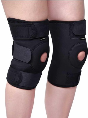 Hambler Adjustable Open Patella for Men and Women cap brace|Guard Knee Support(Black)